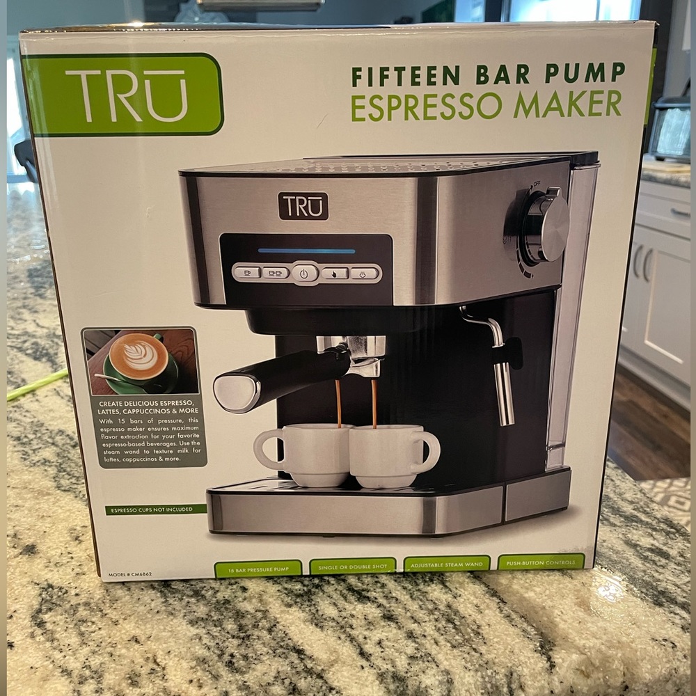 Brand new Tru espresso machine